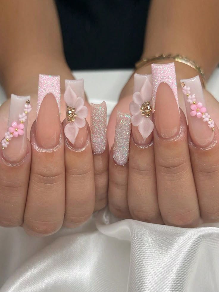 Acrylic Crystal Nails