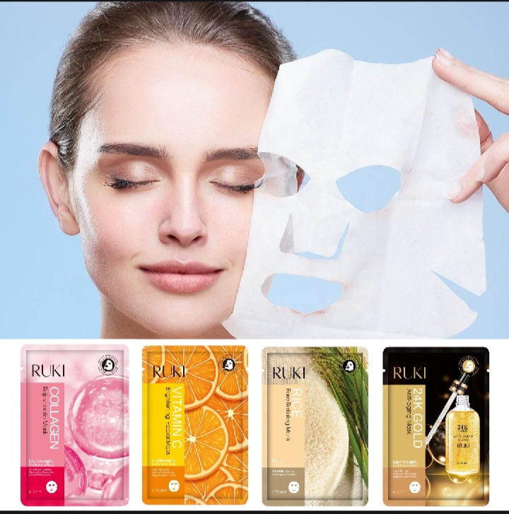 Hydration Deal l 3 in 1 l (Jade roller, Gua Sha, 4 face sheets)