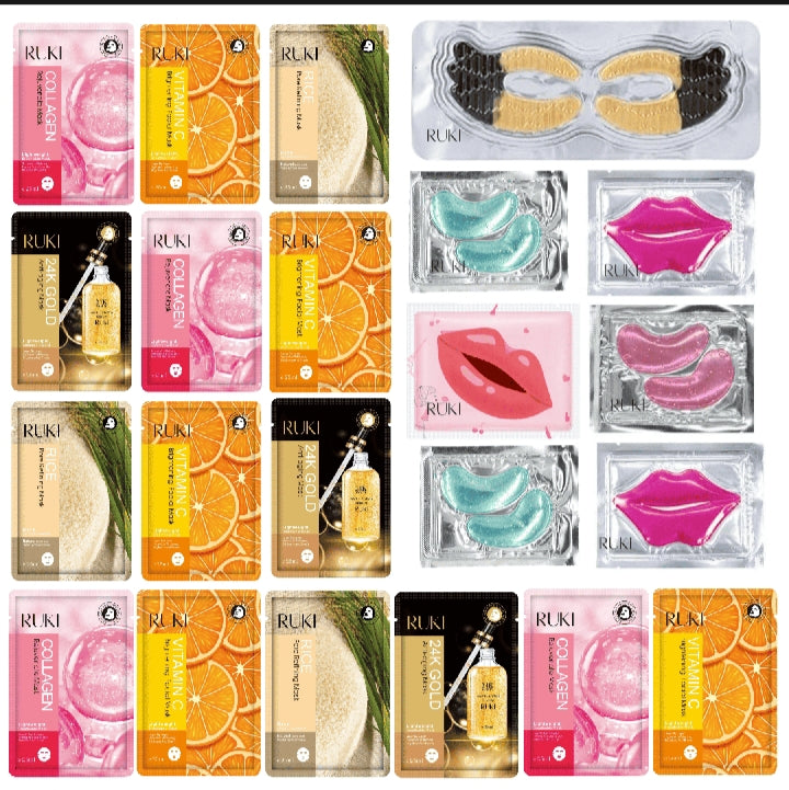 Skin Revival Bundle ( 15 Sheets Eyes, Lips, Face)